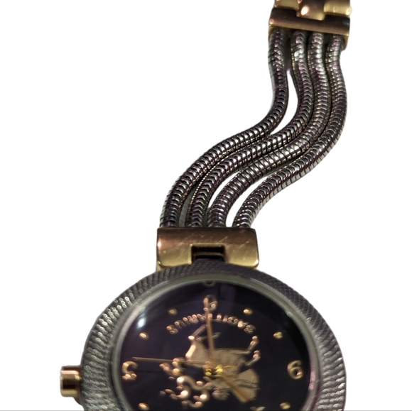 Sagittarius Two Tone Quartz Analog Women's Watch Sz. 6 1/2" New Battery - Picture 15 of 16